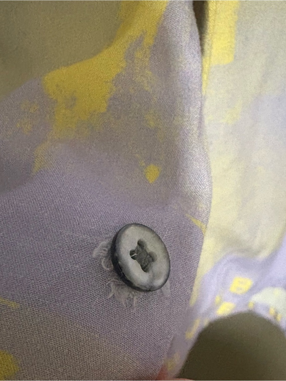 DOUBLE RAINBOUU Lavender & Yellow Graphic Camp Shirt - Picture 5 of 5